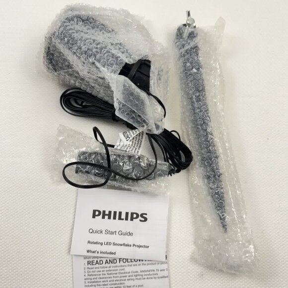 Philips LED Rotating Snowflake Projector Indoor Outdoor Christmas Adjustable NEW - Picture 6 of 17